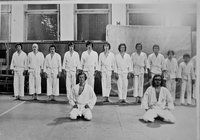 Prvá fotka Oddielu karate TJ Záhoran Senica, 1974